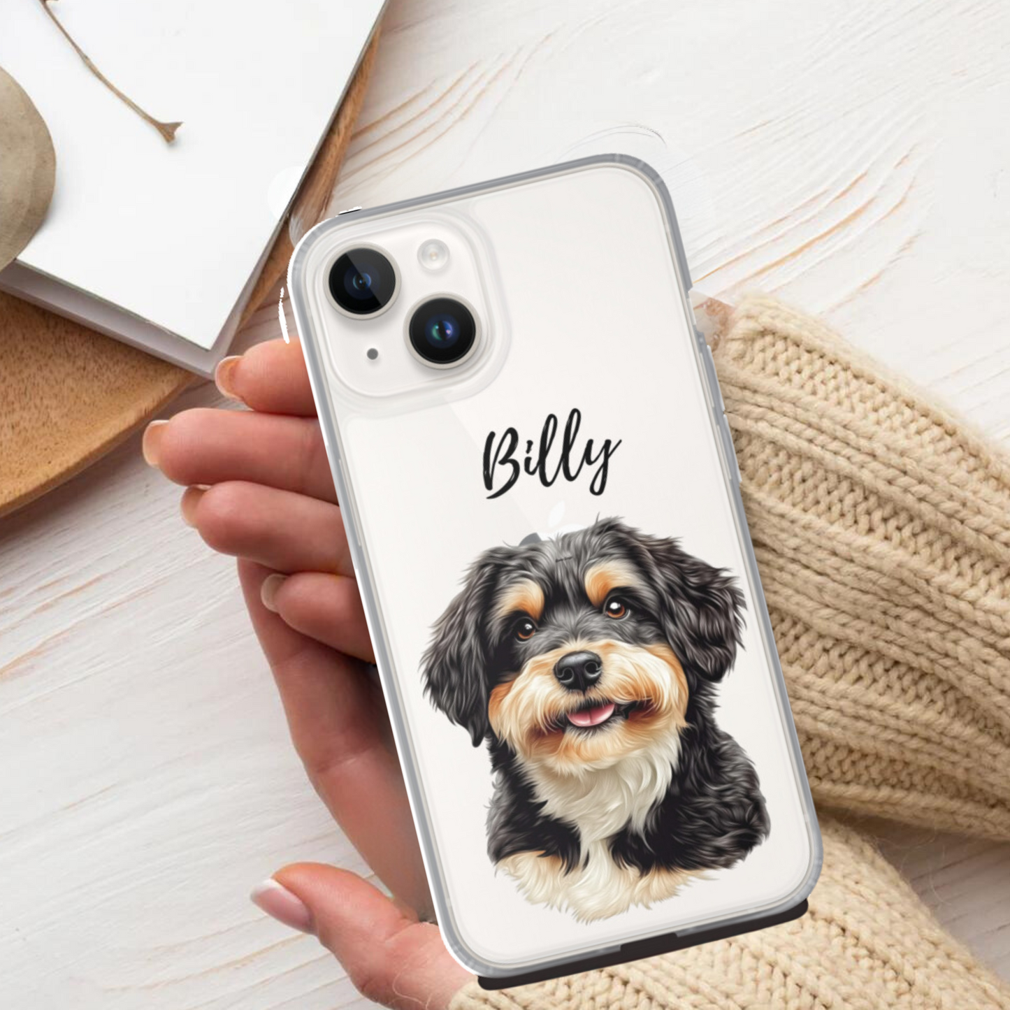 Custom Pet Photo iPhone Transparent Case