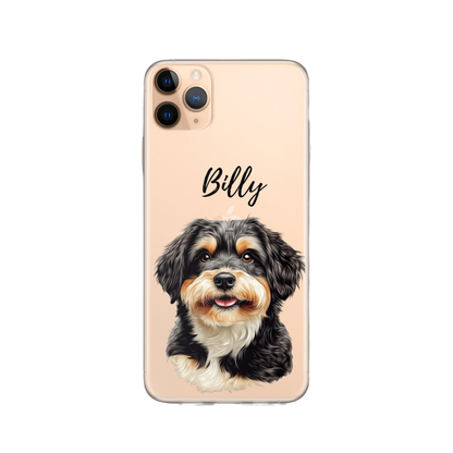 Custom Pet Photo iPhone Transparent Case